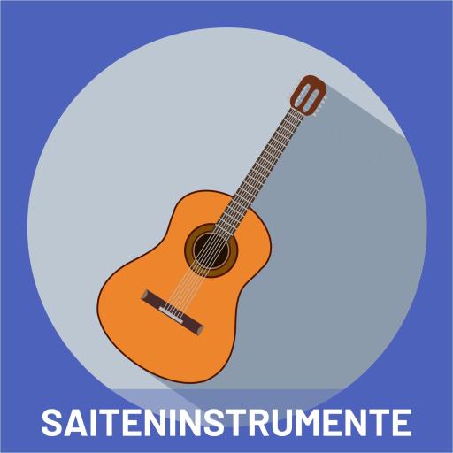 Saiteninstrumente mit Schriftzug
